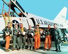 Mercury 7 Astronauts Stand Near F-106b Aircraft - 8x10 Nasa Photo  ep-004 