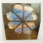 Vtg Dresden Plate King Size Quilt Top Kit Yours Truly Sealed Patterns Fabric