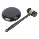 Wooden Gavel Handcrafted Sound Block For Lawyer Judge Auction Tool