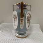 Antique Imperial Nippon Hand Painted Porcelain 3 Sided Vase -art Nouveau-11 