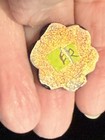 Antique Limoges Hand Painted Foil And Enamel On Copper Cameo With Diamond