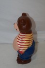 Vintage Plastic Pot Belly Teddy Bear Coin Bank 7  Jsny Guc
