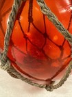 Glass Fishing Float Buoy Ball Vintage Hand Blown Large Red 12  Diameter
