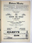 Good As Gold Playbill Opening Night March 7 1957 Roddy Mcdowall Zero Mostel Flop