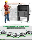 32 x46 x13  Van Shelving Storage Rack W  Drawers For Transit promaster sprinter