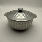 Vintage Wilton Armetale Pewter Ionic Round Covered Casserole Dish