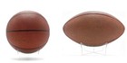 Pack Of 5 Cleary Acrylic Display Stands For Basketball  Football Soccer Bowling