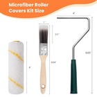 Paint Roller Covers  26 Pack  4 Inch 3 8  Nap Microfiber