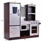 Kids Cooking Pretend Play Toy Children Playset Wooden Kitchen Set Christmas Gift