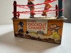 Vintage Marx Knockout Champs Windup Tin Litho Working