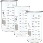 1000ml Beaker  Tall Form  3 3 Borosilicate Glass  Single Scale  pack Of 3 