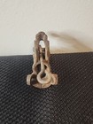 Vintage Antique Cast Iron Horse Fire Pumper Truck Toy Hubley Style Pump Only