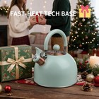 2 6 Quart Green Whistling Tea Kettle  Multiple Color Available  Stainless Steel