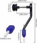 2pcs Fly Tying Bobbin Holder Adjustable Tension Ceramic Tip Standard Fishing Too