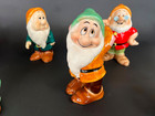 Vintage Disney Seven Dwarfs Ceramic Figurines Set Made In Japan 1960s     Rare 
