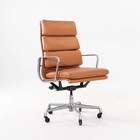 2020s Herman Miller Eames Soft Pad Executive Desk Chair In Cognac Leather  Brown