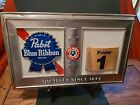 Vintage Pabst Blue Ribbon Beer Calendar Sign