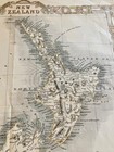 1851 Antique Map Of New Zealand By J Rapkin   J Tallis Maori Border Decorations