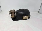 Antique Comfo-cap Miner Helmet W  Brass Carbide Lamp C 1915   1925 Coal Mining