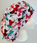 Butterfly And Dragonfly Print Size Large Medical Bouffant Scrub Cap Surgery Hat