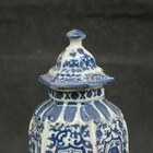 Chinese Old Blue And White Porcelain Draw Dragon Vase W Qianlong Mark