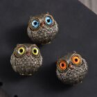 Wise Watcher Lucky Owl Figurine  Owl Miniature Ornament Decor  Owl Lover Gifts