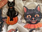 Halloween Mini Wood Ornaments Vintage Style 12 ee  buy Now Before They Run Out