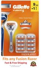 9 Gillette Fusion 5 Razor Blades Refills Cartridges Shaver Handle 100  Original