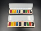 2 Binney   Smith Playtime Water Colors Paint Set Lot 515 Tin 39 Cent Crayola New