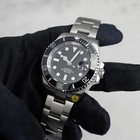 Custom Made 40mm Black Custom Sub Diver Date Style Mod Watch W  Nh35 Movement