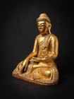 Antique Wooden Burmese Mandalay Buddha Statue From Burma  myanmar 