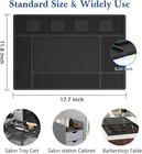 Magnetic Barber Mat For Clippers station Barber Tool Organizer Mat Rubber For Sc