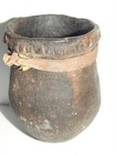 Antique 19c Navajo Indian Pottery Water Drum Pot - Fabulous Old Patina  