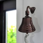 Wall Mount Brass Ship Bell Copper Finish Polished 6  For Indoor   Outdoor Decor