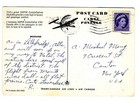 Trans Canada Airlines Super Constellation Postcard 1950 s