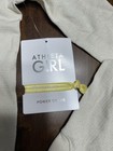 Athleta Girl Short Length Shimmer Top Size Xl 14 Ivory