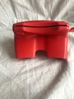 Vintage View Master Red 3d Viewer With Orange Handle No Reels Made In Usa