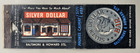 Baltimore Maryland Md Silver Dollar Bar Matchbook