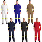 Men Jumpsuits Safety Overalls Mechanic Coveralls Long Sleeve Workwear Work