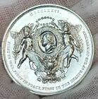 Original 1876 International Exposition Proof Like Medal Large 52 6mm White Metal
