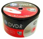 100 Hp Blank Dvd-r Dvdr Recordable Logo Branded 4 7gb 16x 120min Media Disc