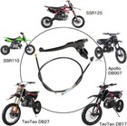 Black 7 8in Clutch Lever Handle Cable For 50cc-150cc Pit Dirt Bikes Chinese New