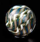 Bryan Trillas Glass Marbles set Of 2 Uv Peewee Filigree Marbles  006  0 7inch