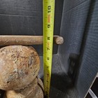 3 Antique Large Cast Iron Fence Post Finial Cannon Ball 4 5  Diameter Flag Pole