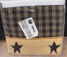 Park Designs Sturbridge Star Lined Window Valance 60  X 14  new 2 Available