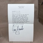 Joan Acocella Letter  signed autographed 
