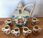 Vintage Reinh Merkelbach Germany Decanter And 6 Mini Mugs