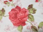 Vinyl Flannel Back Kitchen Printed Tablecloth 60 round pink Roses Flowers broder