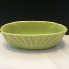 Vintage Light Green Oval Ceramic Planter Pot - Usa     rr39 