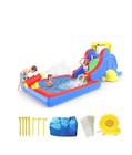 Picassotiles Inflatable Water Slide Bounce House W  Pool Area